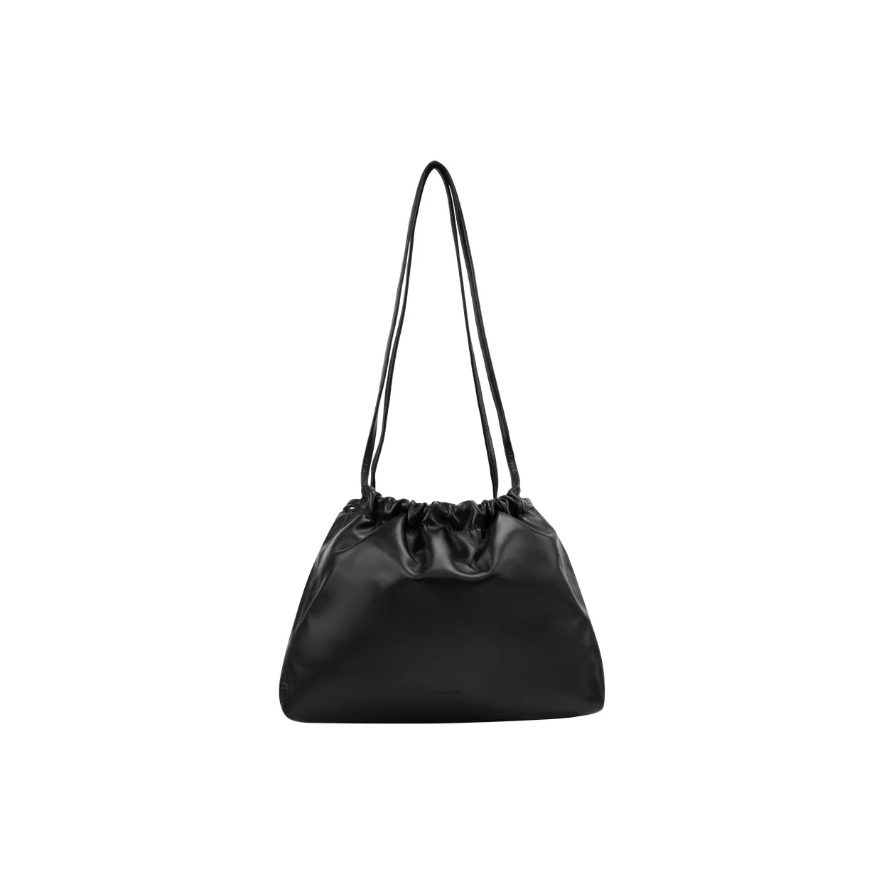 CALVIN KLEIN Synthetic Leather Handbag Medium Size Women's Space Black