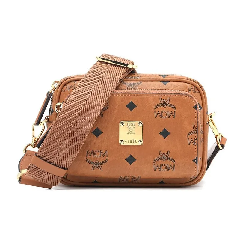 MCM Klassik Crossbody X Mini Visetos Cognac