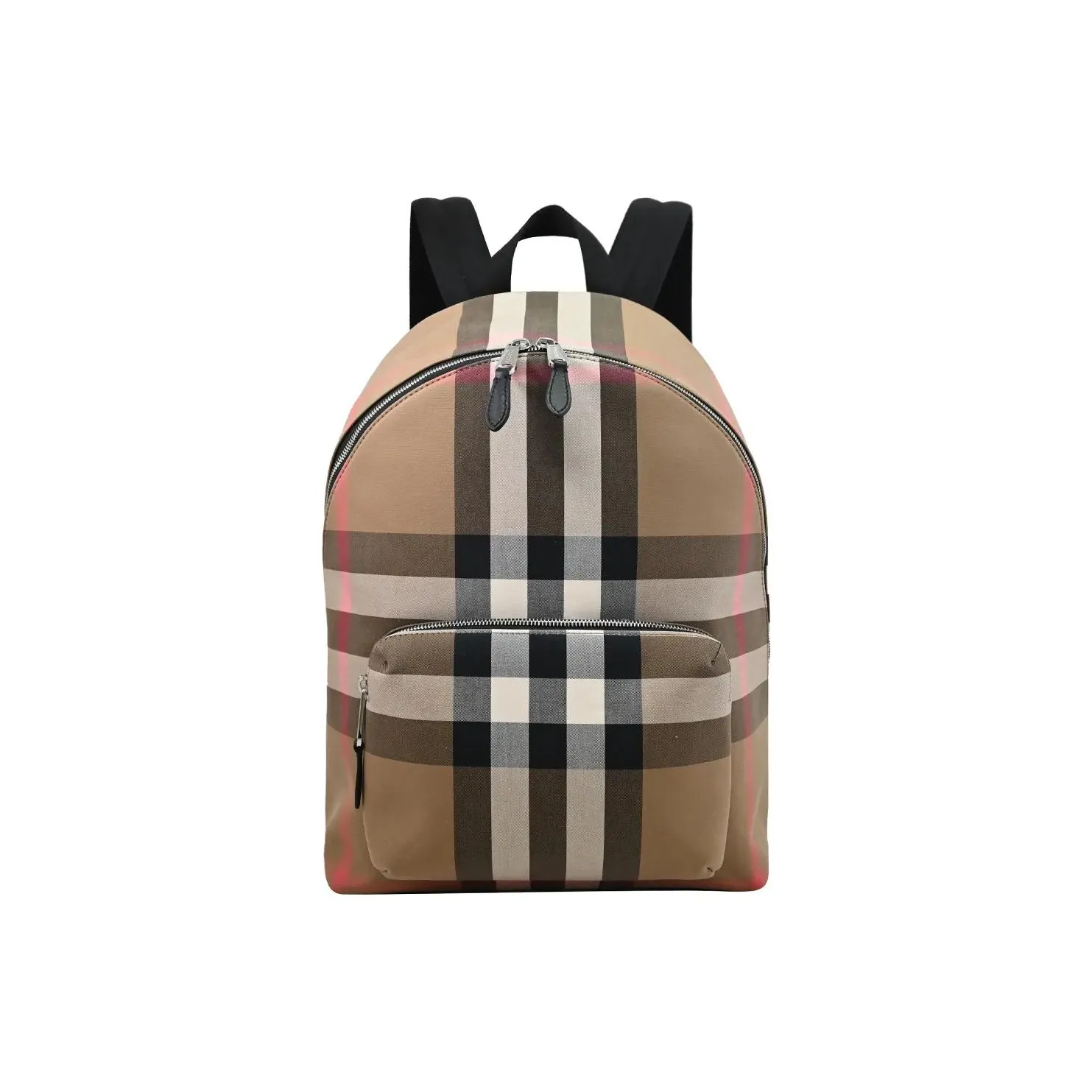 Burberry Canvas With Leather Backpack Men Birch Brown