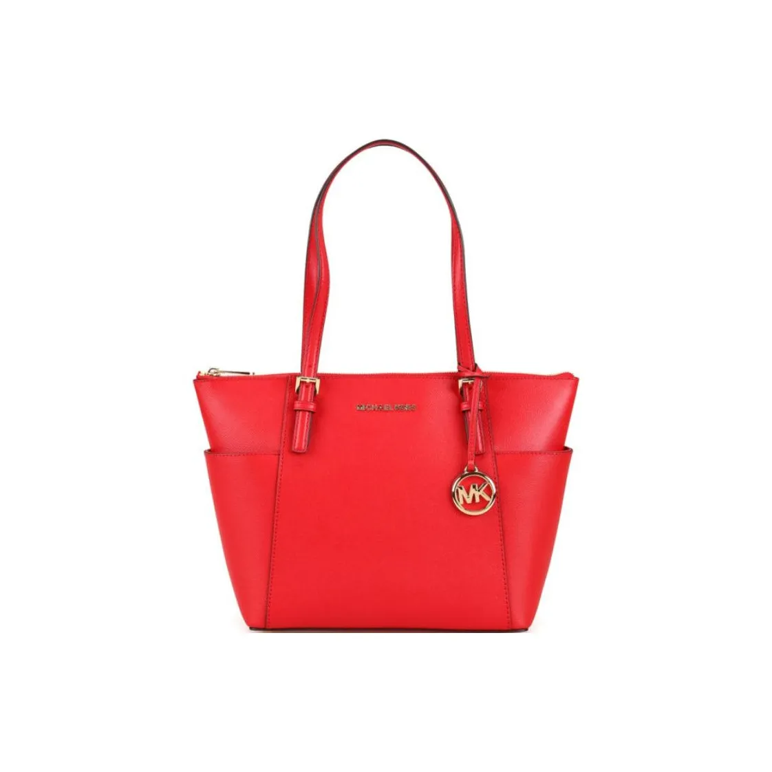 MICHAEL KORS Calfskin Tote Bag Shopping Bag Shoulder Bag Handbag Women's Bright Red