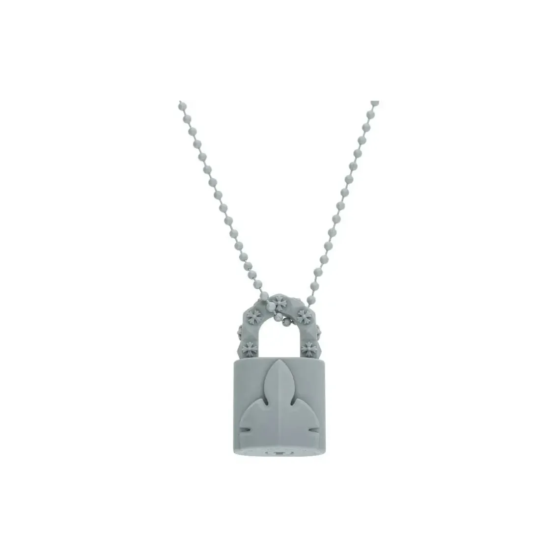 Chrome Hearts Rubber Necklaces Men Gray