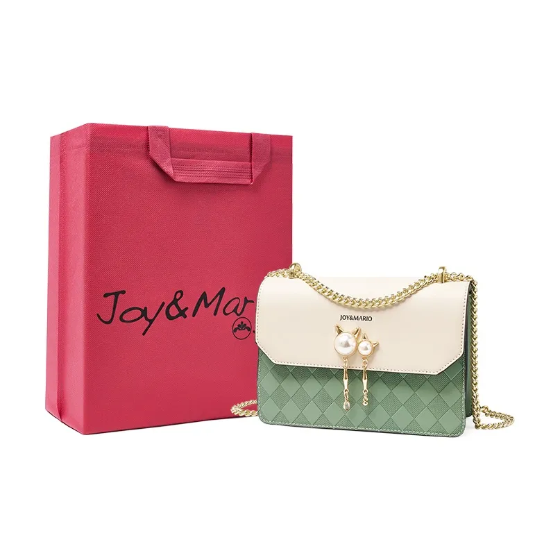 Joy Mario Коровья кожа Премиум Модный Сумка через плечо Сумка на плечо Стандартная Женская Экрю Матча Сапфирово-синий