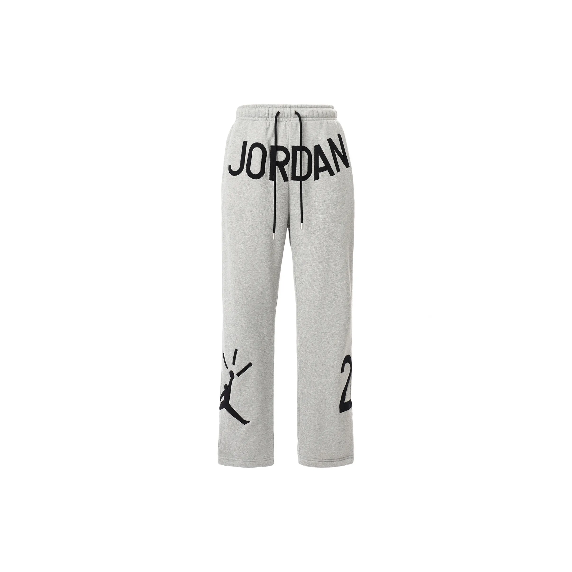 Jordan Nina Chanel Abney Co branded Edition Knitted Sports Pants Unisex Gray