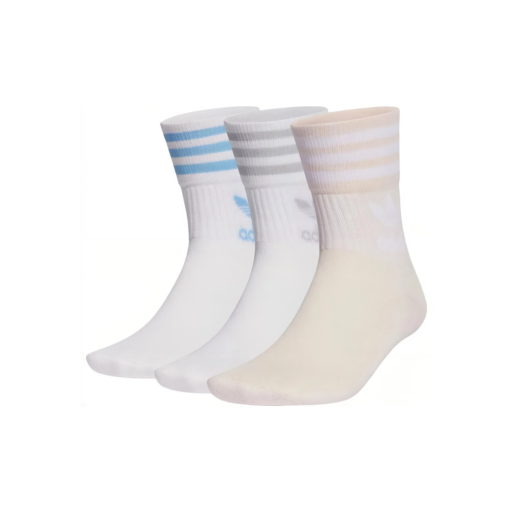 Adidas Originals Mid Cut Crew Socks Unisex 3 Pack