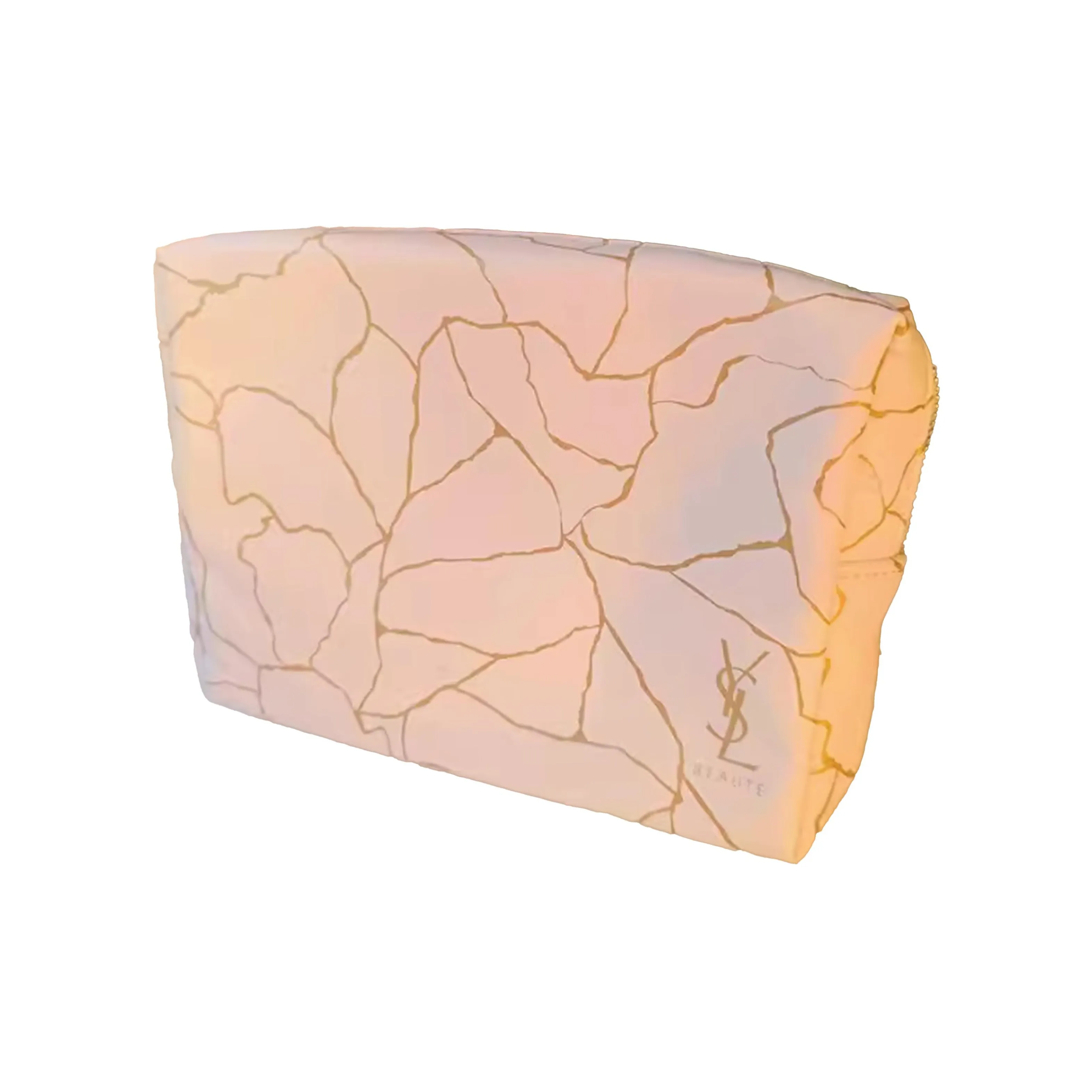 SAINT LAURENT Белый с Золотой окантовкой Косметички для хранения