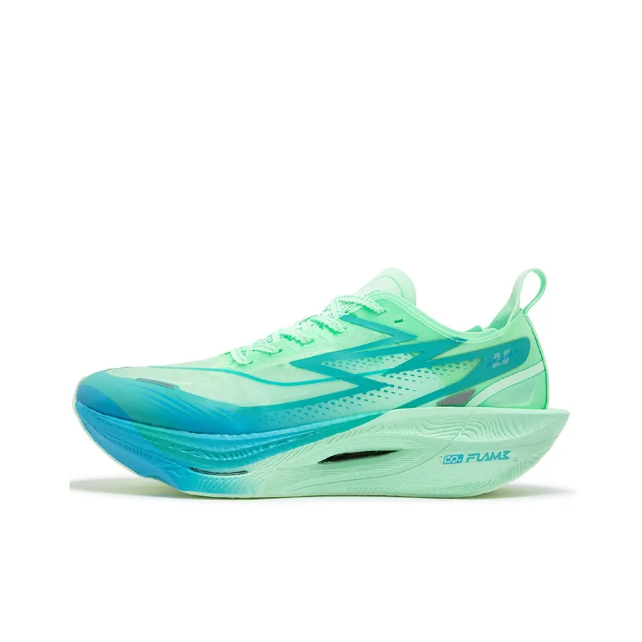 361° Shock Absorbers Slip Resistant Abrasion Resistant Breathable Low Top Running Shoes Unisex Ice Emerald Green