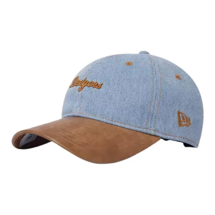 New Era Кожа Деним Кепки Унисекс Синий Бежевый