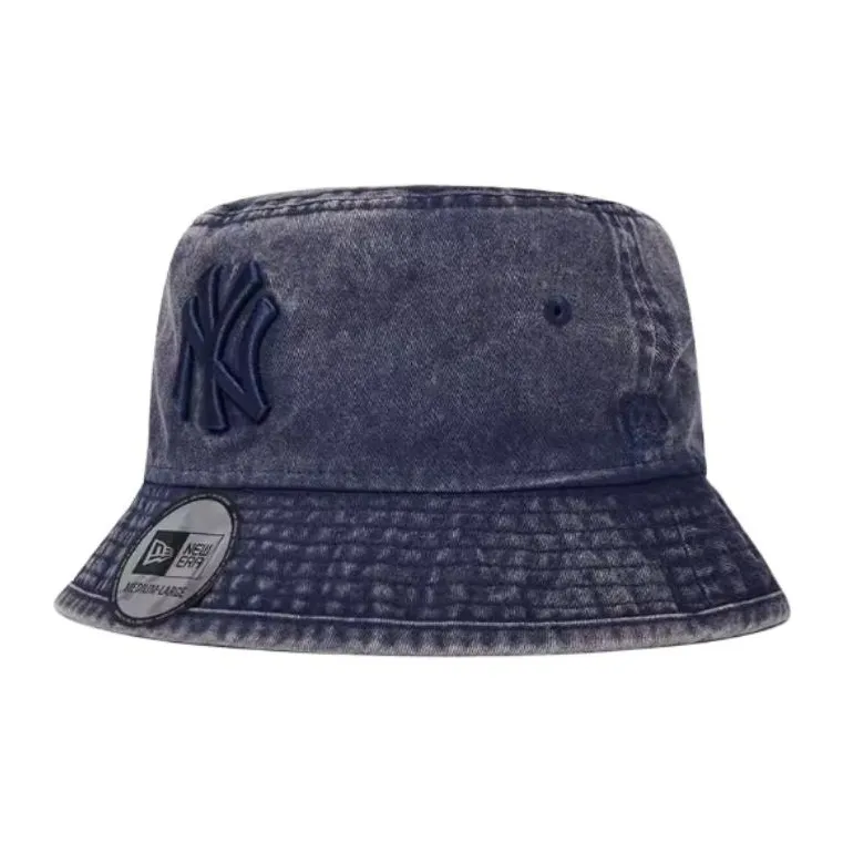 New Era Denim Bucket Hats Unisex Blue
