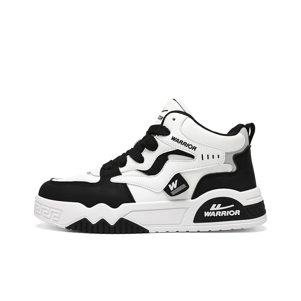 Warrior Puffy Shoes Height-Enhancing Wear-Resistant Lightweight High-Top Skateboard Shoes Men