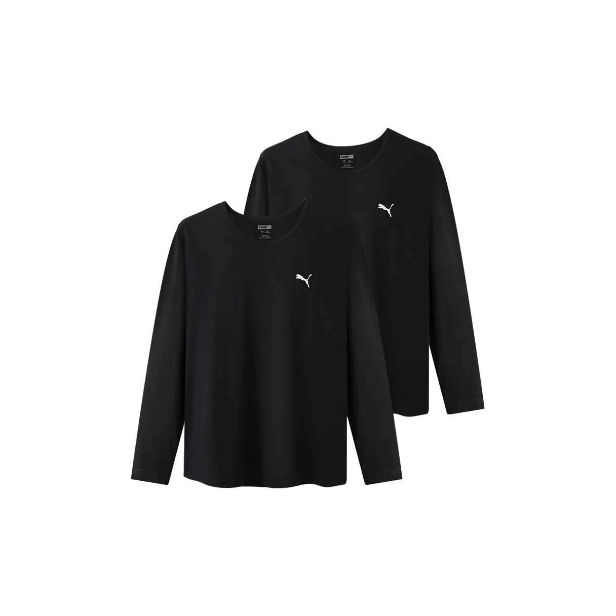 PUMA T-Shirt Мужской 2 упаковки черный