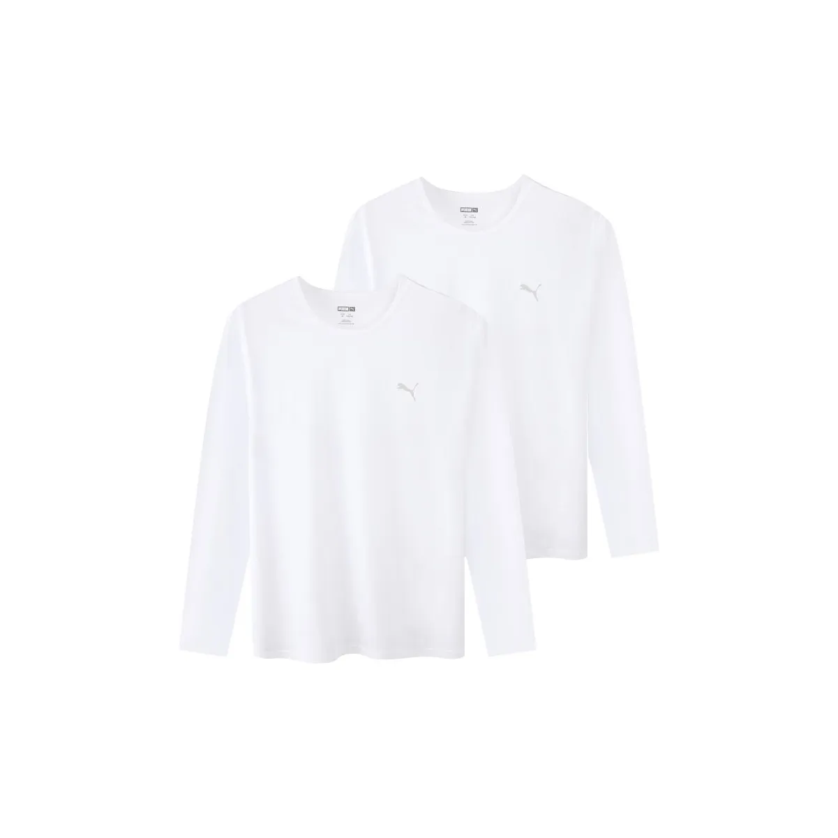 PUMA T-Shirt Мужской 2 упаковки белый