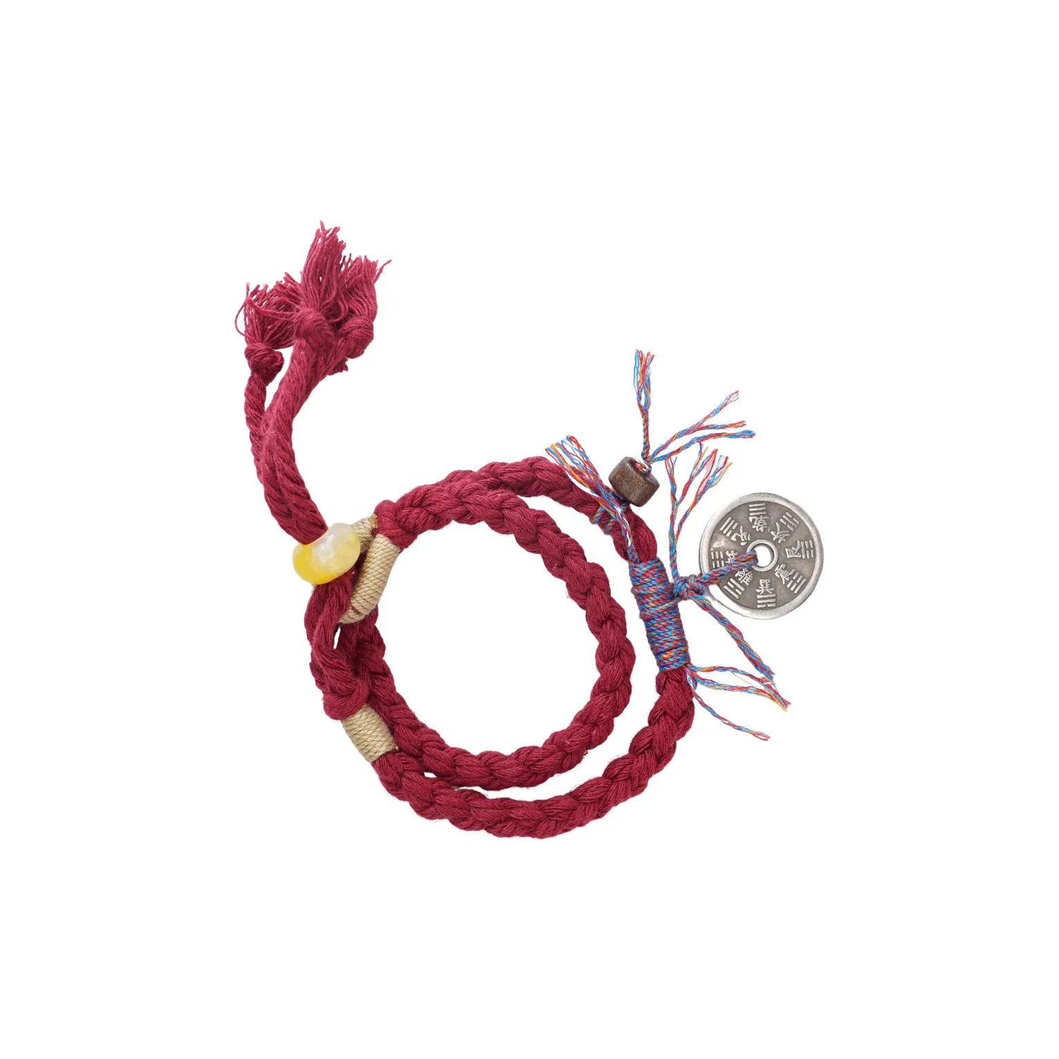 Shiraki Black Ice Хлопок Rope Медный Акрил Браслеты Унисекс