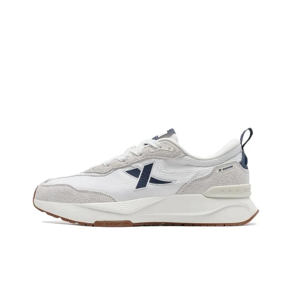 XTEP Cushioning Anti Slip And Wear Resistant Low Top Casual Shoes Women's White Gray