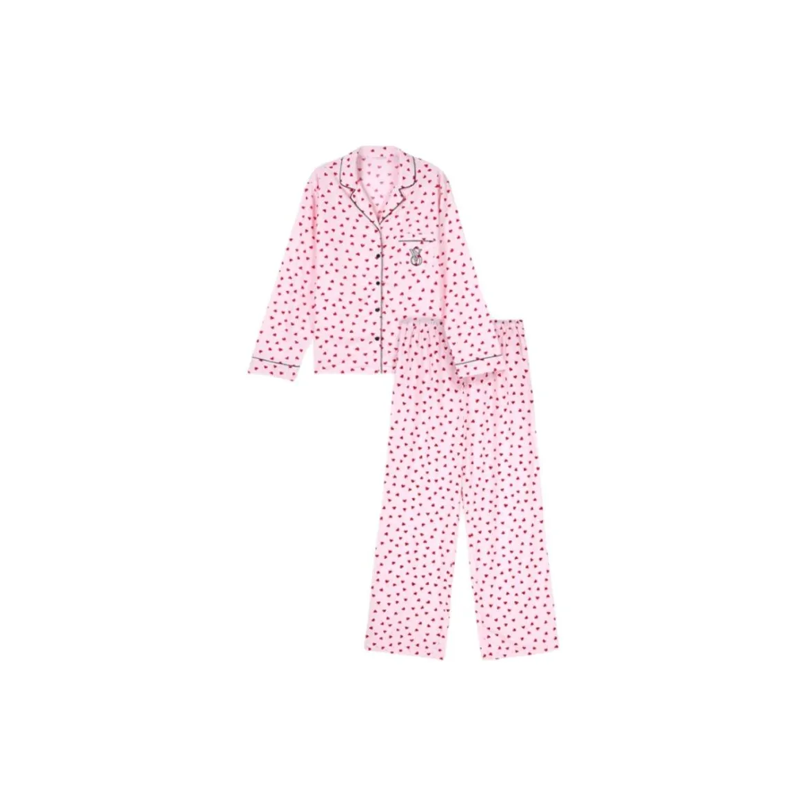 Victoria's Secret Pajama Комплект Женский Розовый Сердце