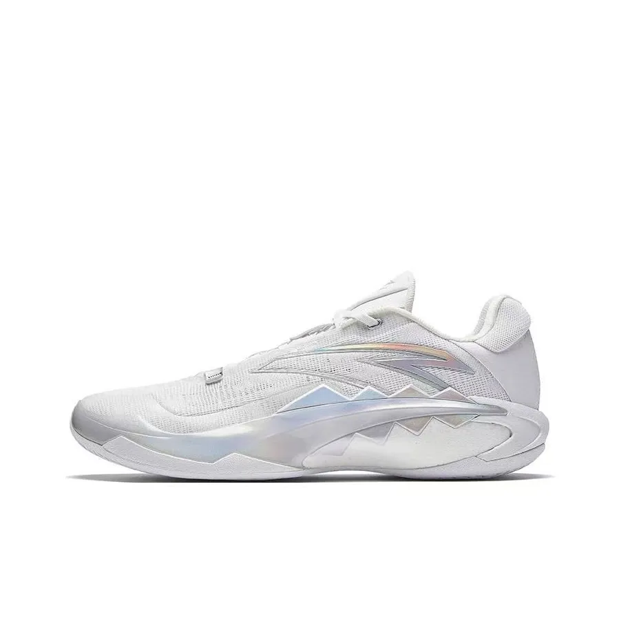 Anta Swagger 1 Cushioned Slip Resistant Low Top Basketball Shoes Men's White