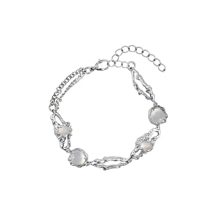 Floating Joy Сплав Браслеты из лунного камня Женские