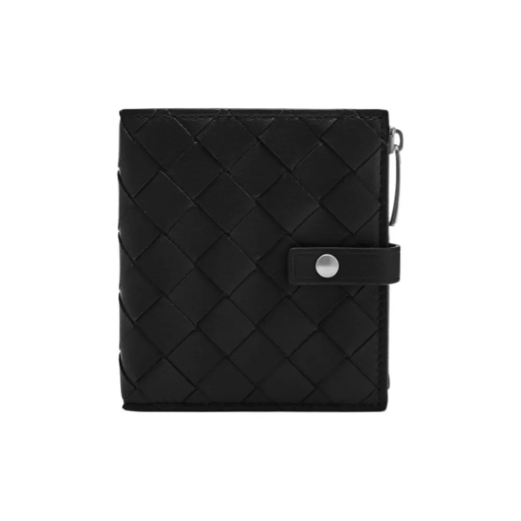 Bottega Veneta Leather Wallet Women
s Black