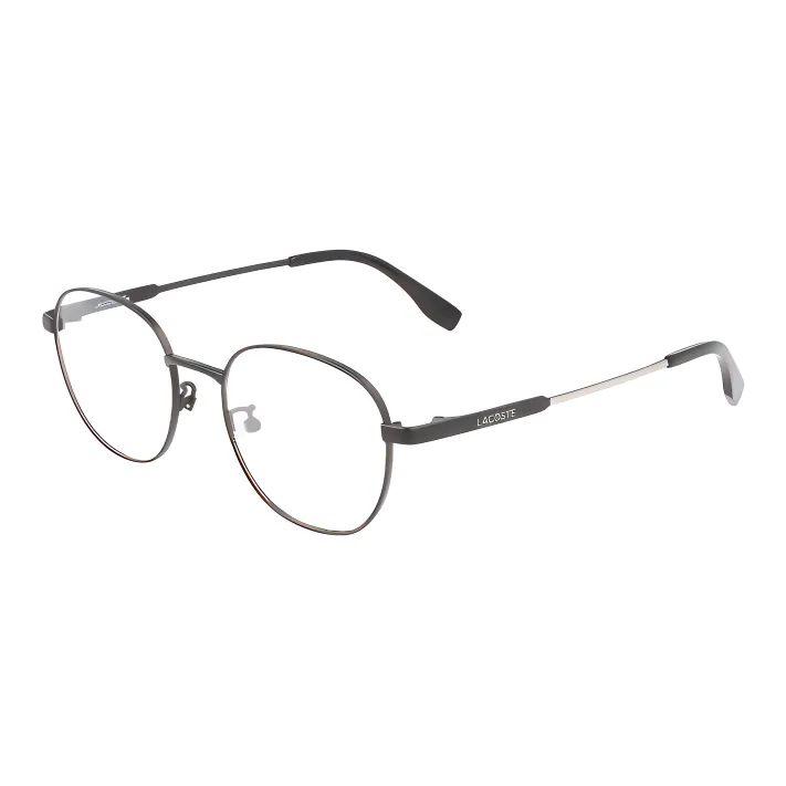 LACOSTE Титановый сплав Круглые Оправы для очков Унисекс Черный