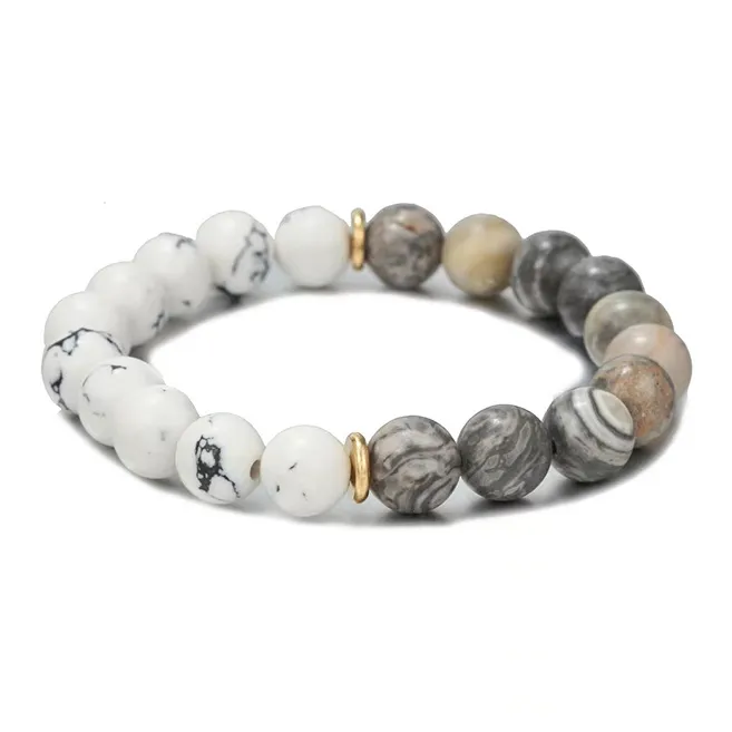 LuluCanaan Белый Бирюзовый Браслеты Унисекс