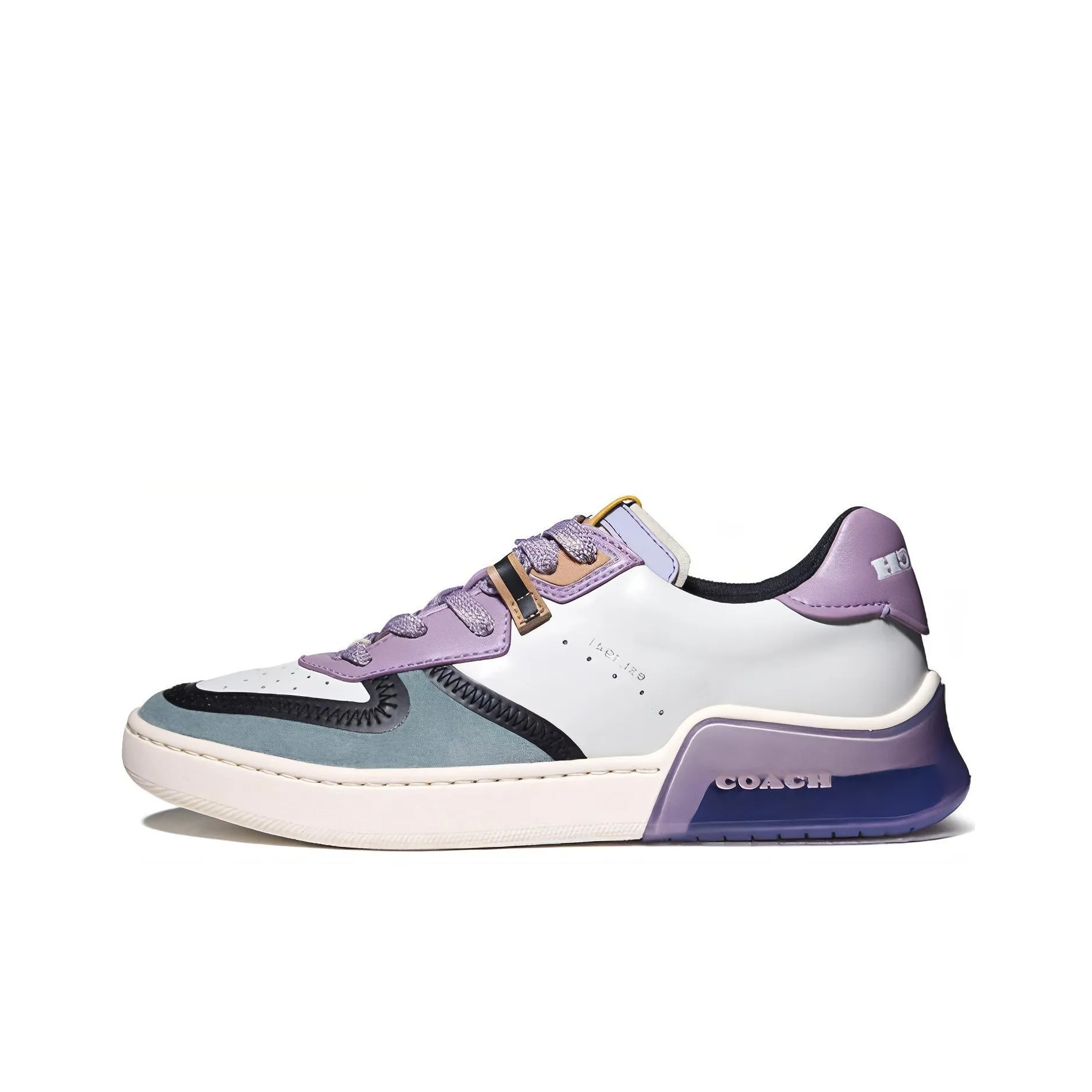 COACH CitySole Court Low Top Стильные Скейтбординги Женские Фиолетовый