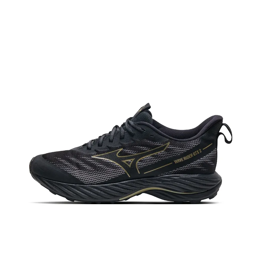 Mizuno Амортизация устойчивость к истиранию дышащий устойчивый к растяжению низкий топ беговые кроссовки унисекс черный золотой