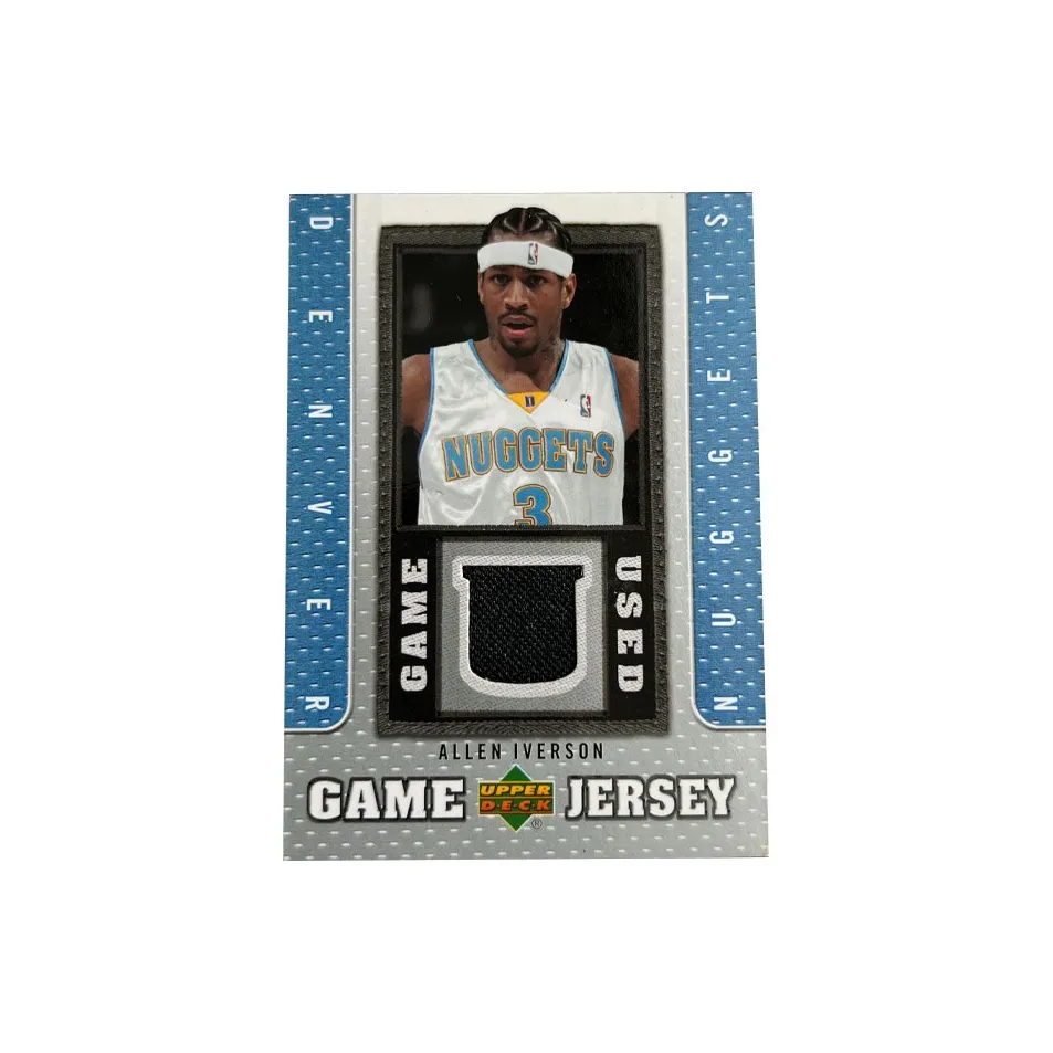 UPPER DECK 2007 08 Iverson Nuggets Era Game Used Jersey Card Condition Approved Sports Cards 1 Pc