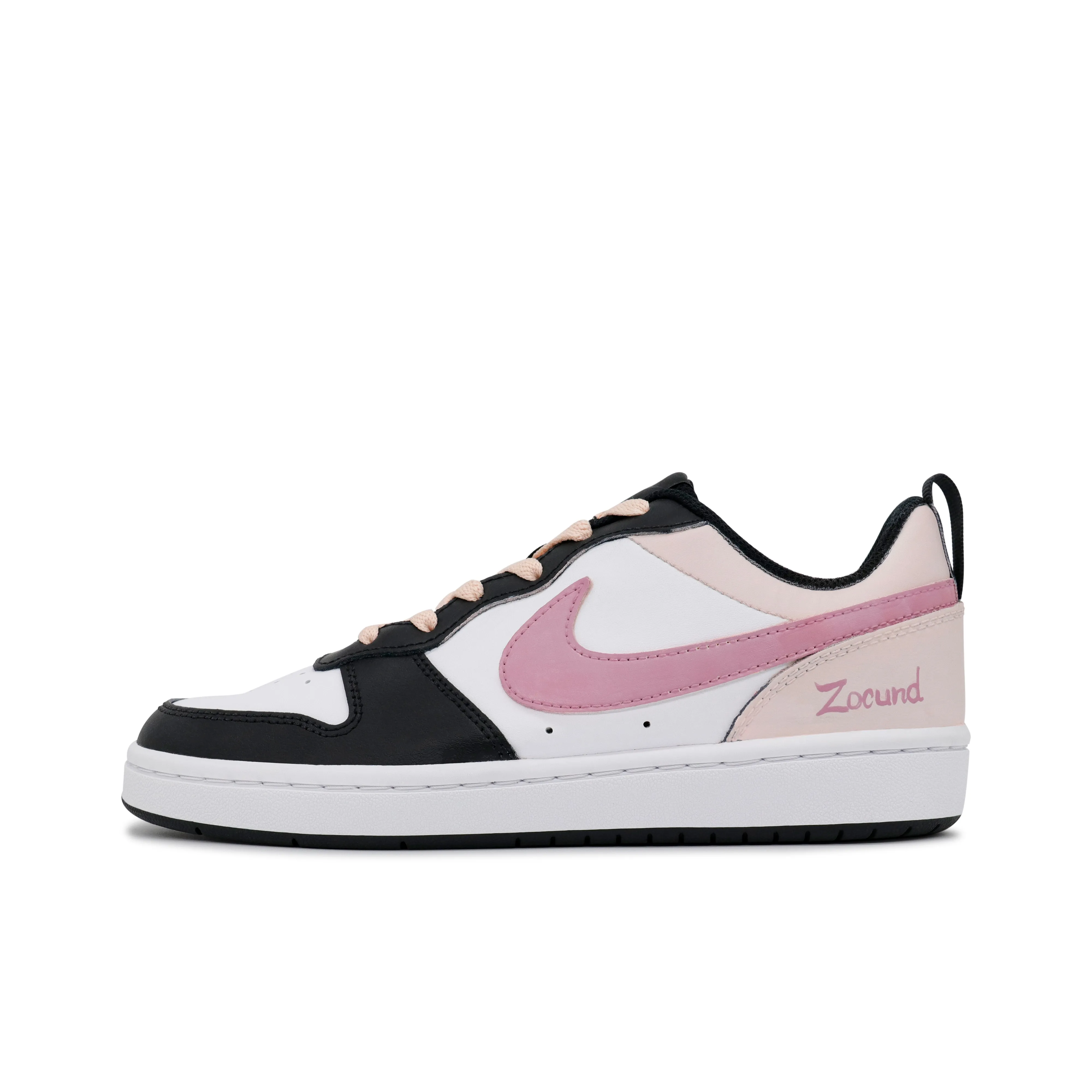 Nike Court Borough 2 Non-slip Lightweight Low-Top Skateboard Shoes GS Pink