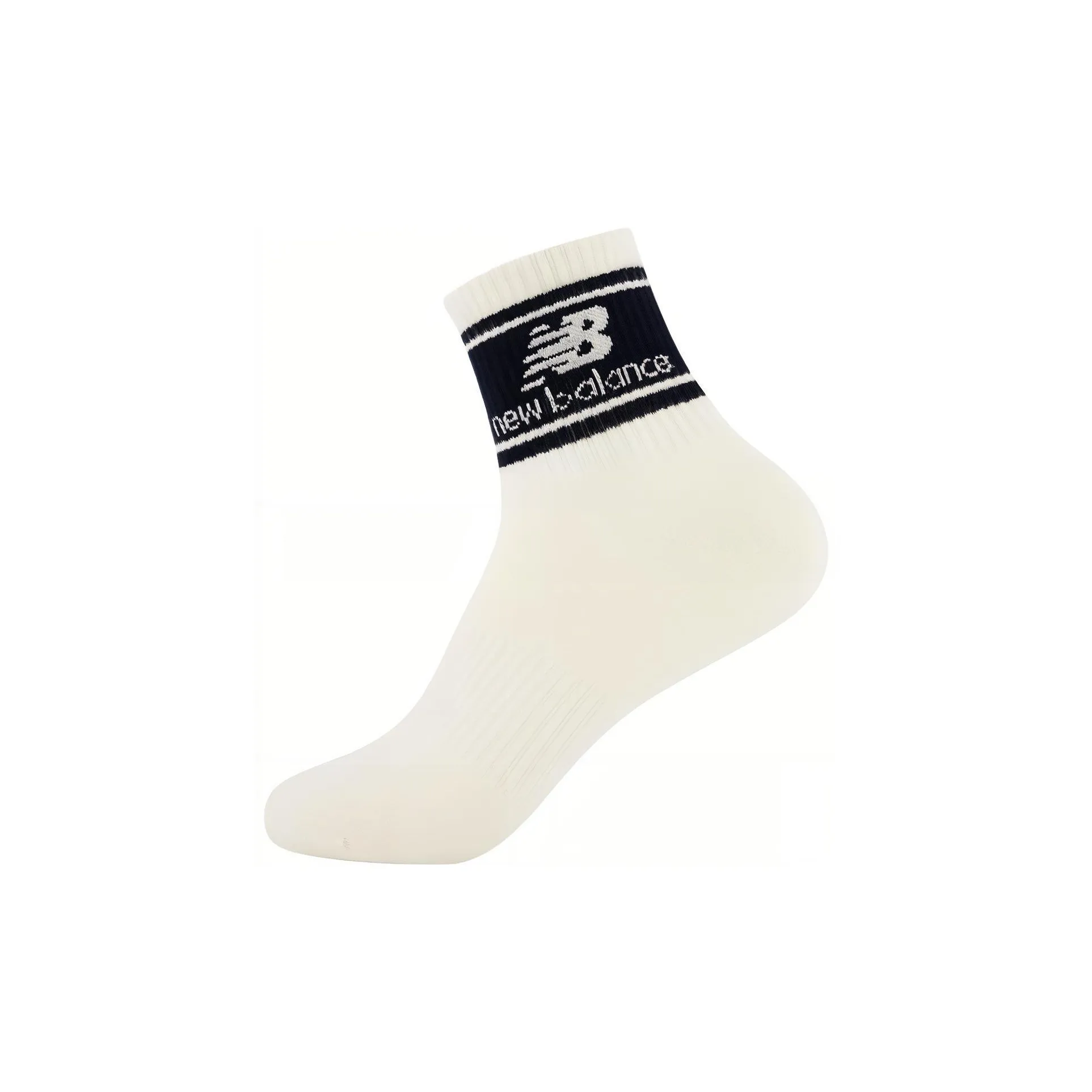 New Balance Mid Calf Socks Unisex 1 Pack White