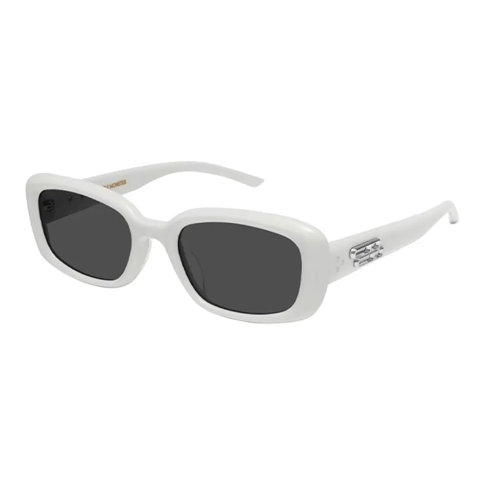 GENTLE MONSTER Plate Frame Square Sunglasses Unisex White