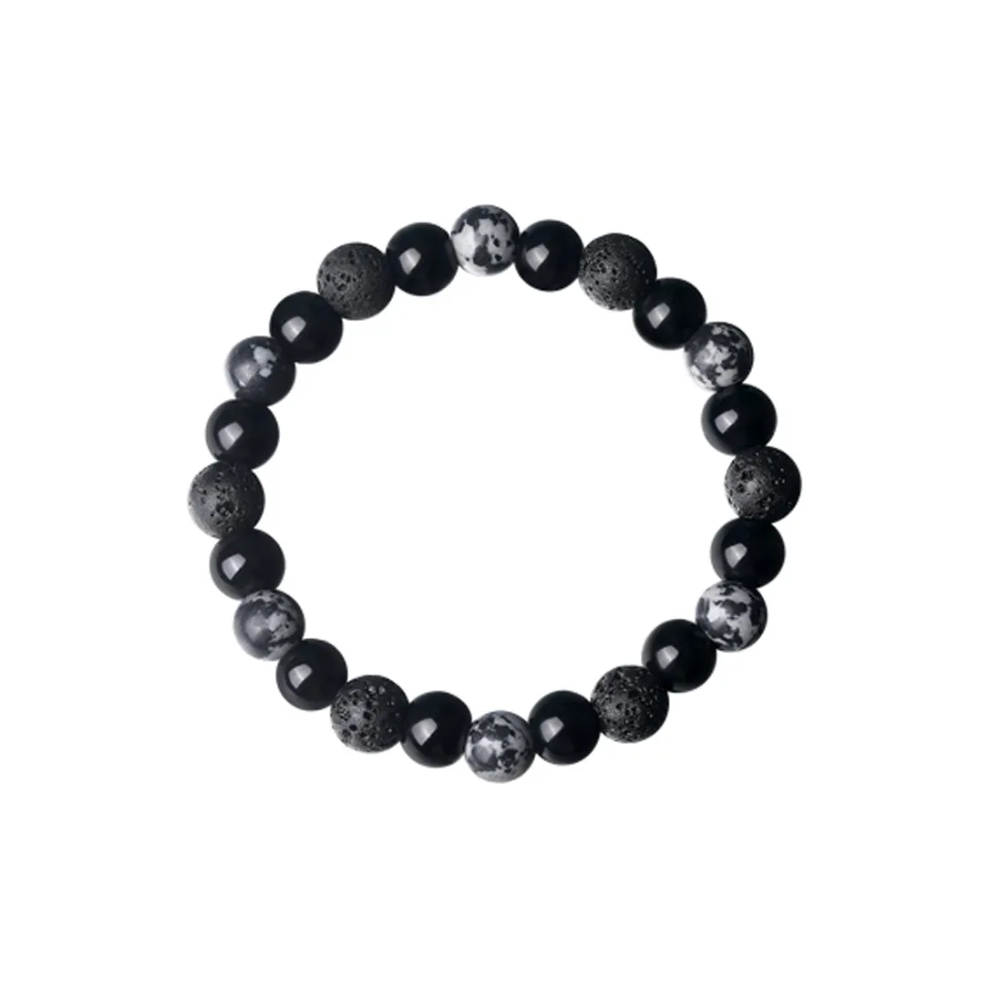 BYG Вулканический камень Снежинка Агат Браслеты Унисекс