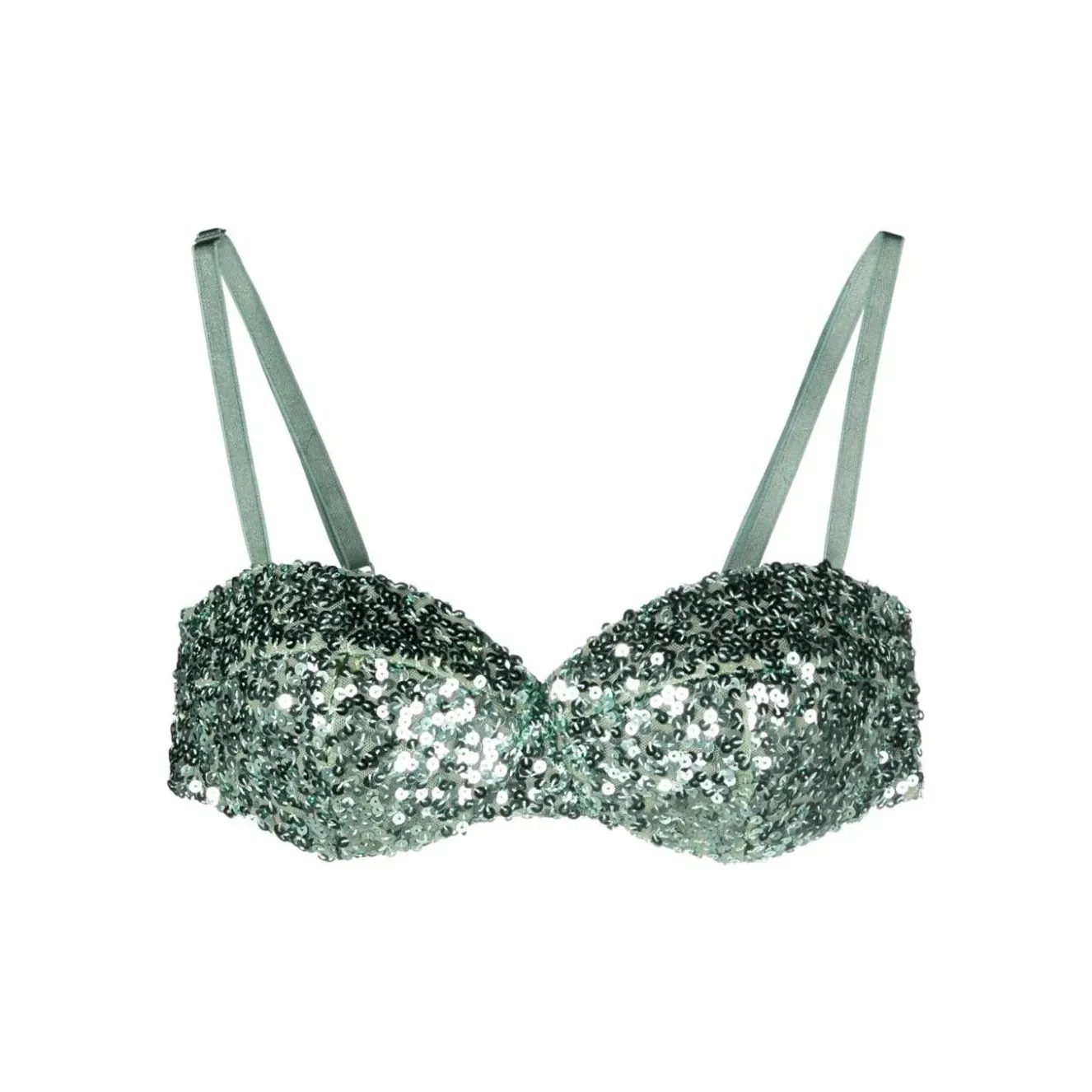 MOSCHINO Jeans Sequined Cropped Top