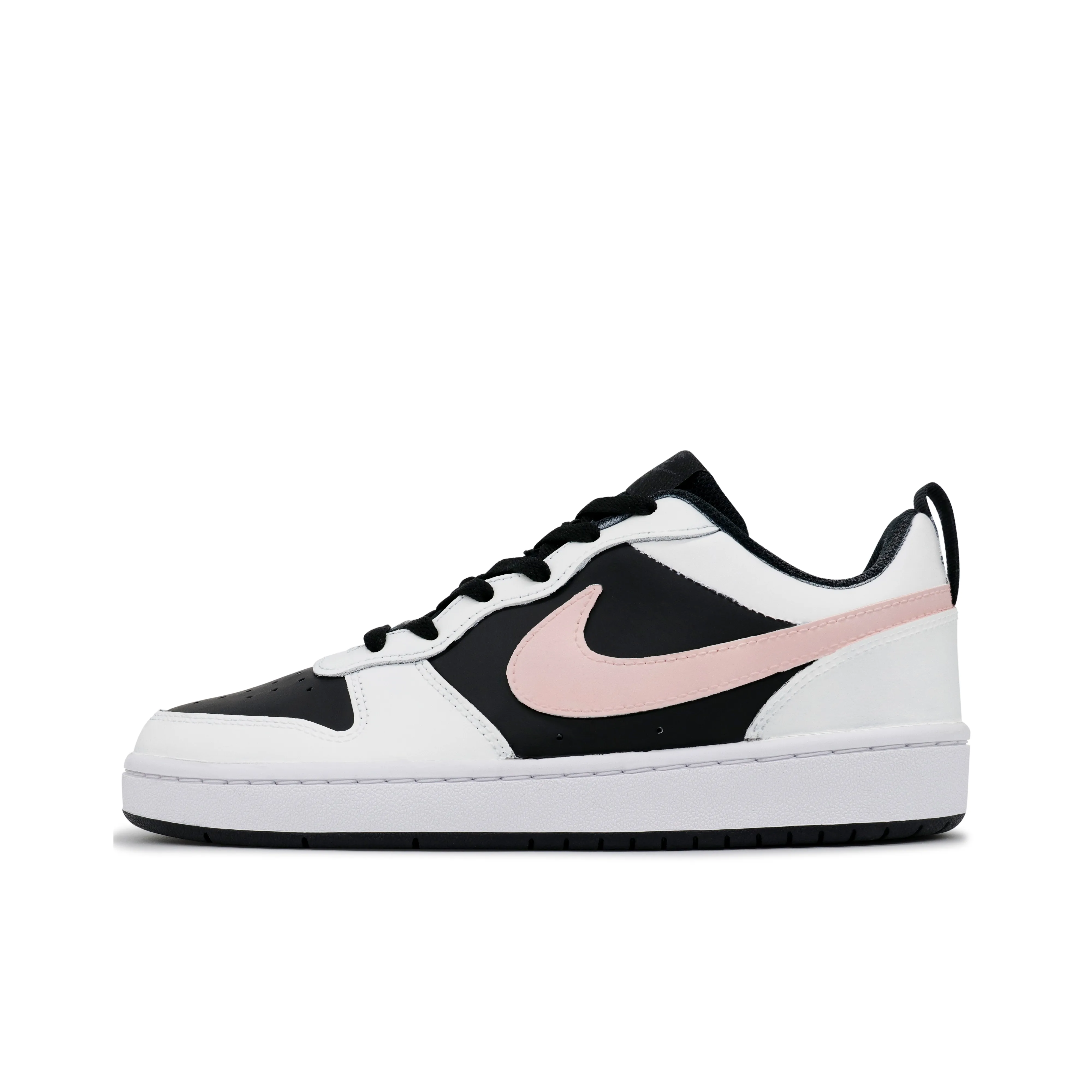 Nike Court Borough Non-slip Lightweight Low-Top Skateboard Shoes GS White Pink