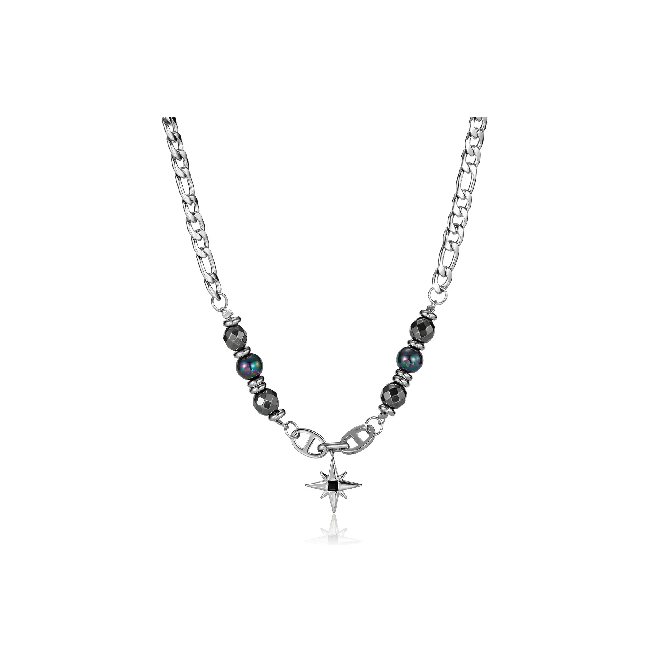 OWO Титановая сталь Гематит Ожерелья Унисекс