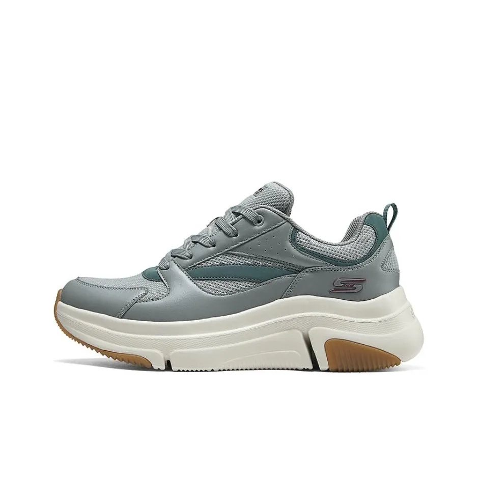 Skechers Bob's Устойчивая к истиранию Низкая Обувь Повседневная Мужская Серого цвета