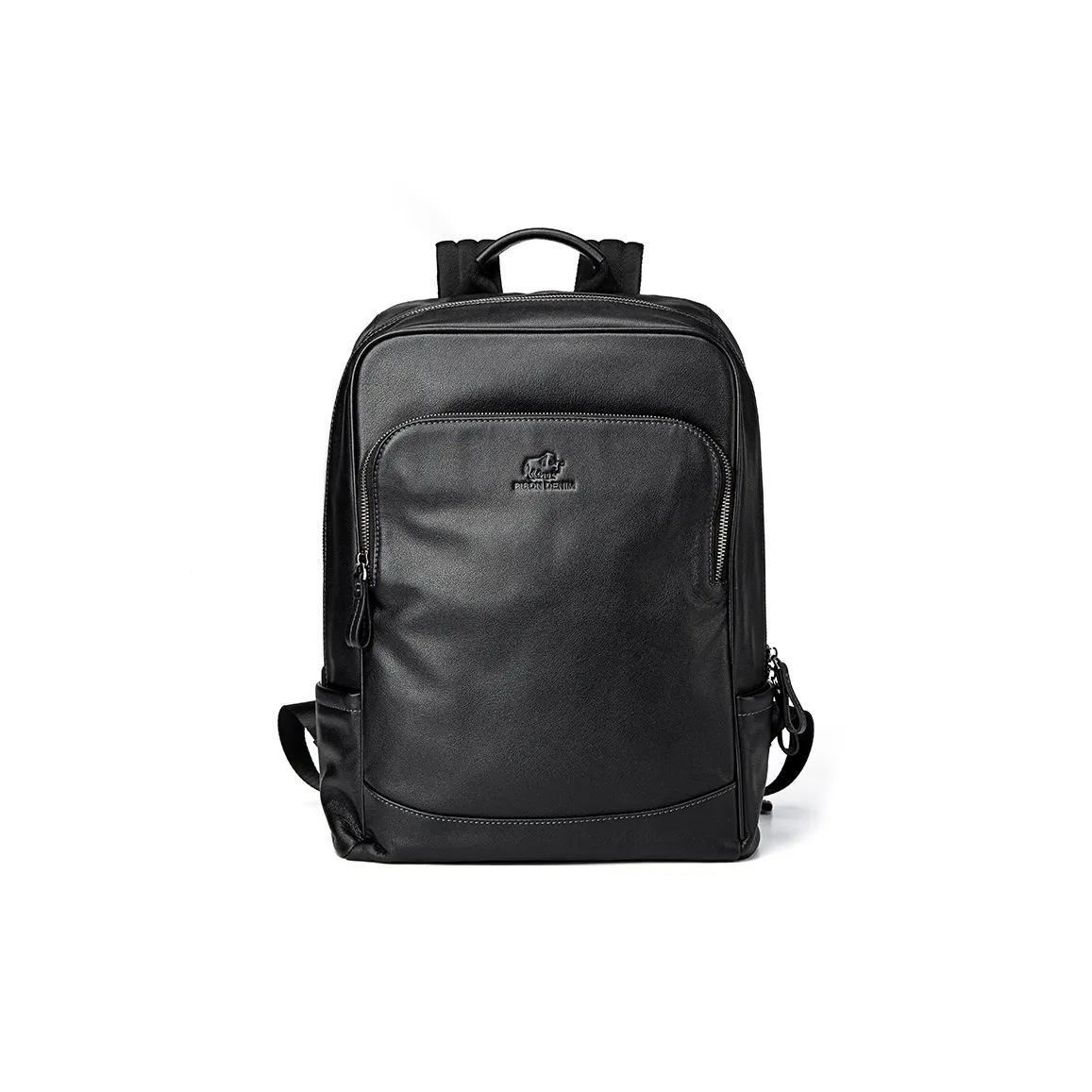 BISON DENIM Рюкзак из коровьей кожи стандартный мужской черный