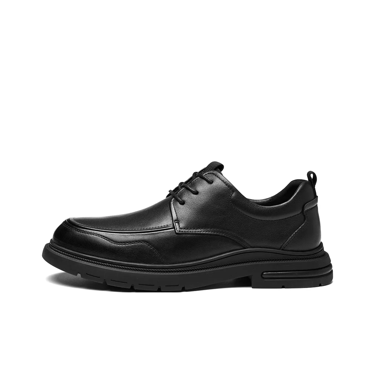 HLA Cow Leather Wear Resistant Comfortable Groom Business Formal Leather Shoes Men Black