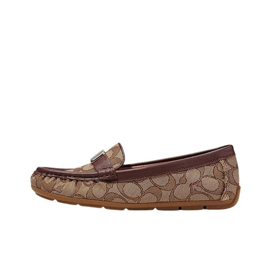 COACH Women's Casual white Shoes Women's Brown