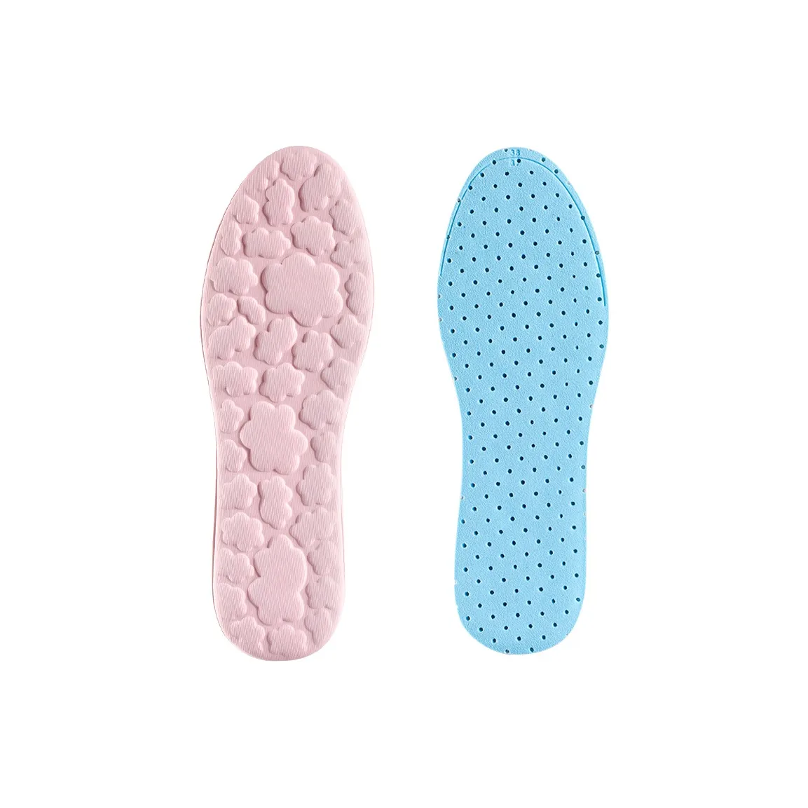Footprint Tribe Ice Silk Stretch Fabric High Elastic Cotton Insoles Unisex