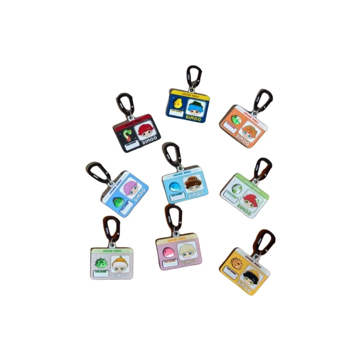 POP MART DIMOO Jurassic World Collection, Pendant Mystery Boxes Single Blind Box/whole Box 9 Pcs