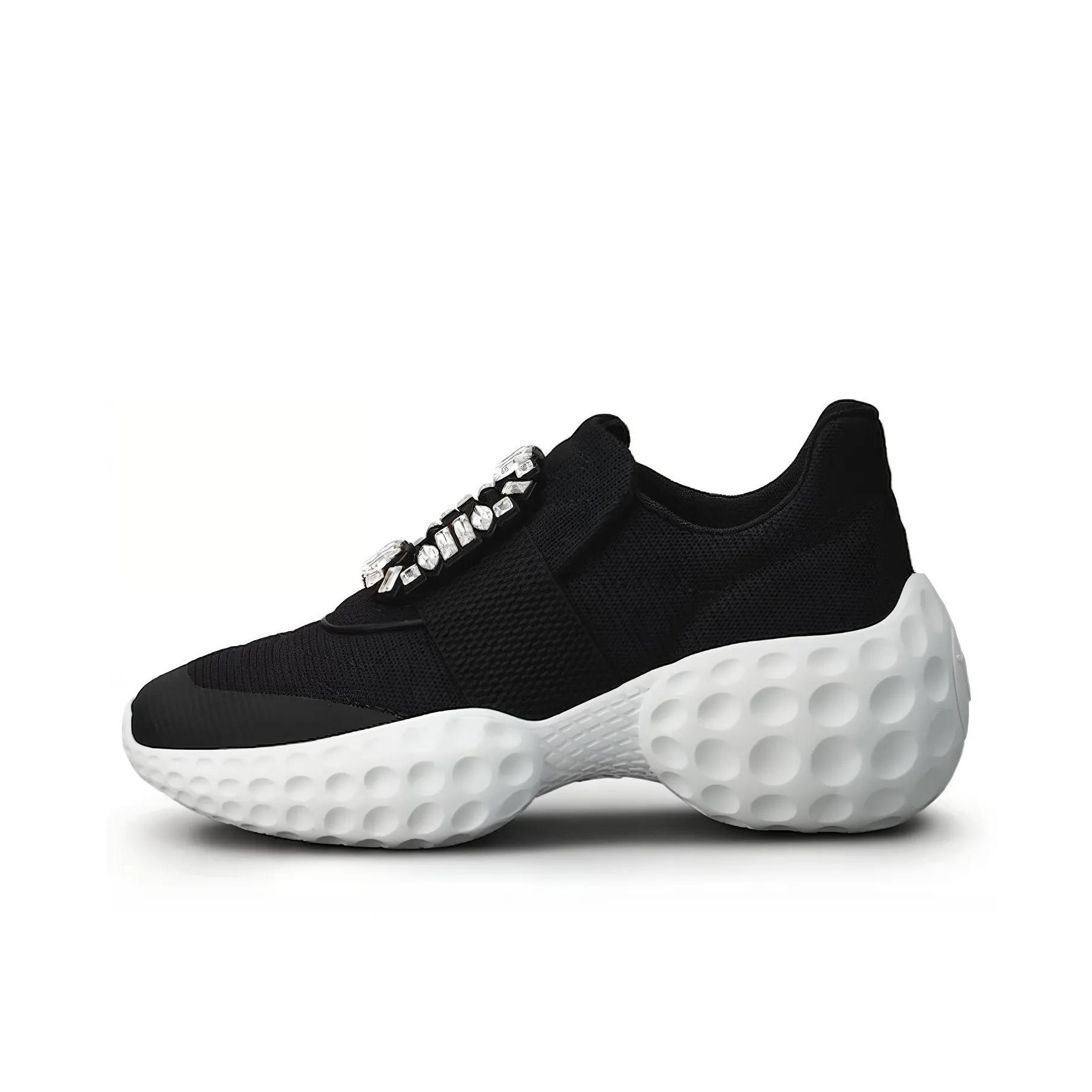 Roger Vivier Viv' Run Light Embellished Buckle Sneakers Women's