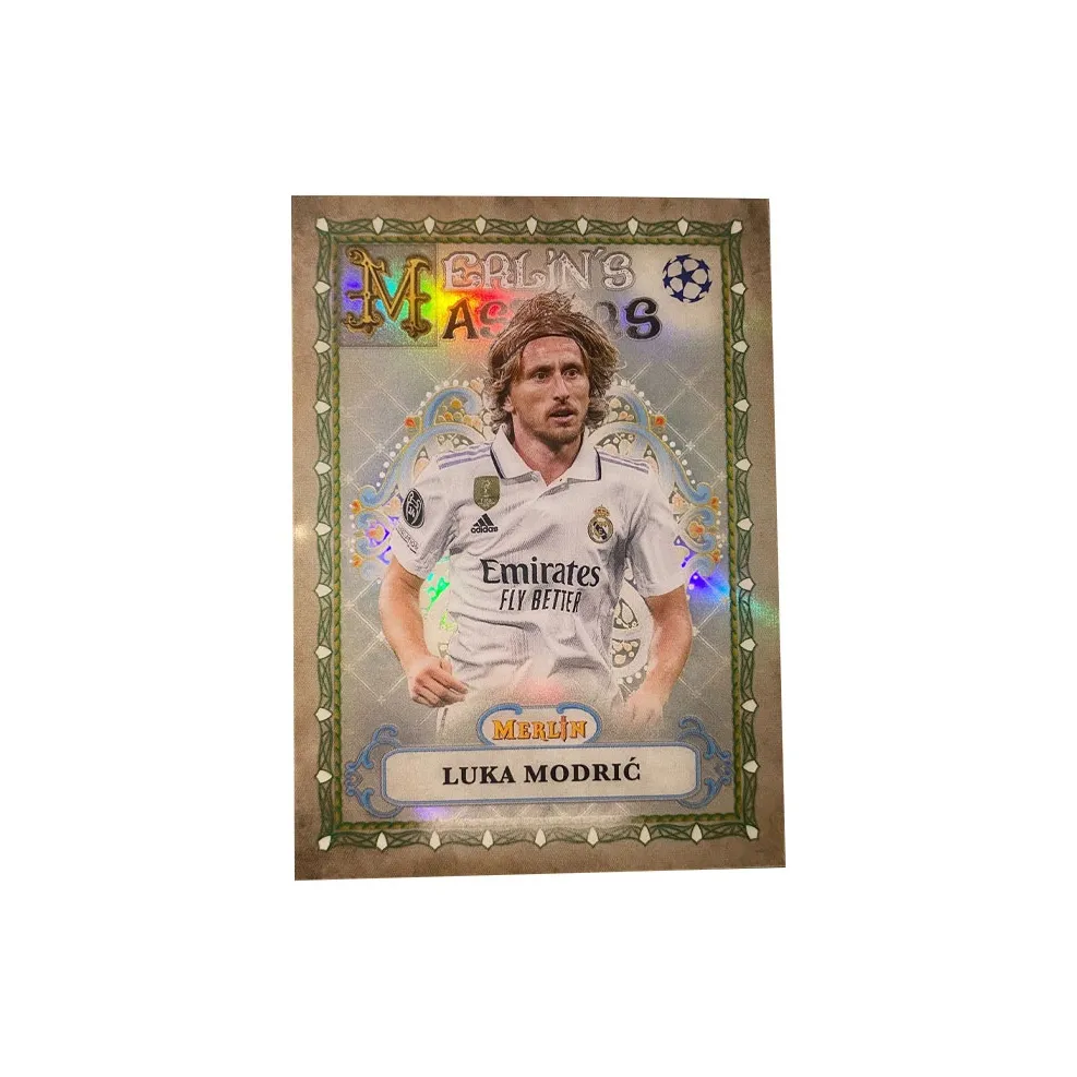 Topps Luka Modrić 2023 Merlin Real Madrid, Master Card, Silver Fold, Player Card, Card Product Access Sports Cards 1 Pc