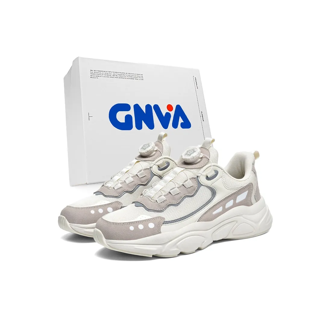 GNVA Slip-Resistant Low-Top Chunky Sneakers Unisex Box