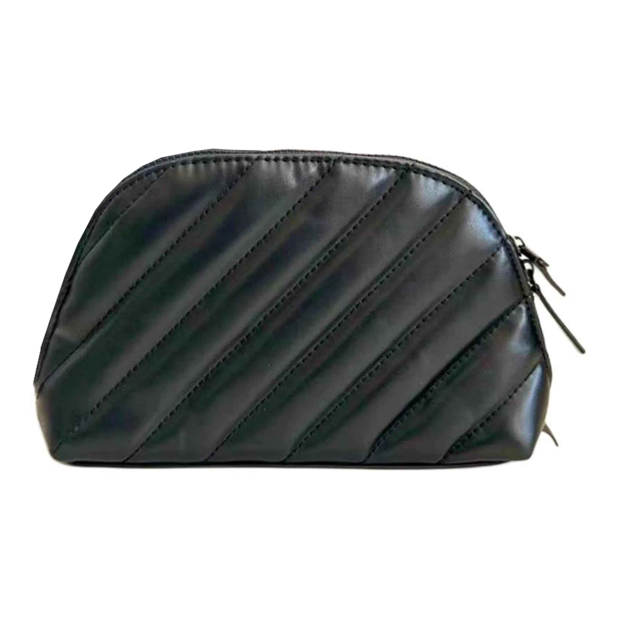 SAINT LAURENT Двойной Zip Черные Косметички MULTI Layer