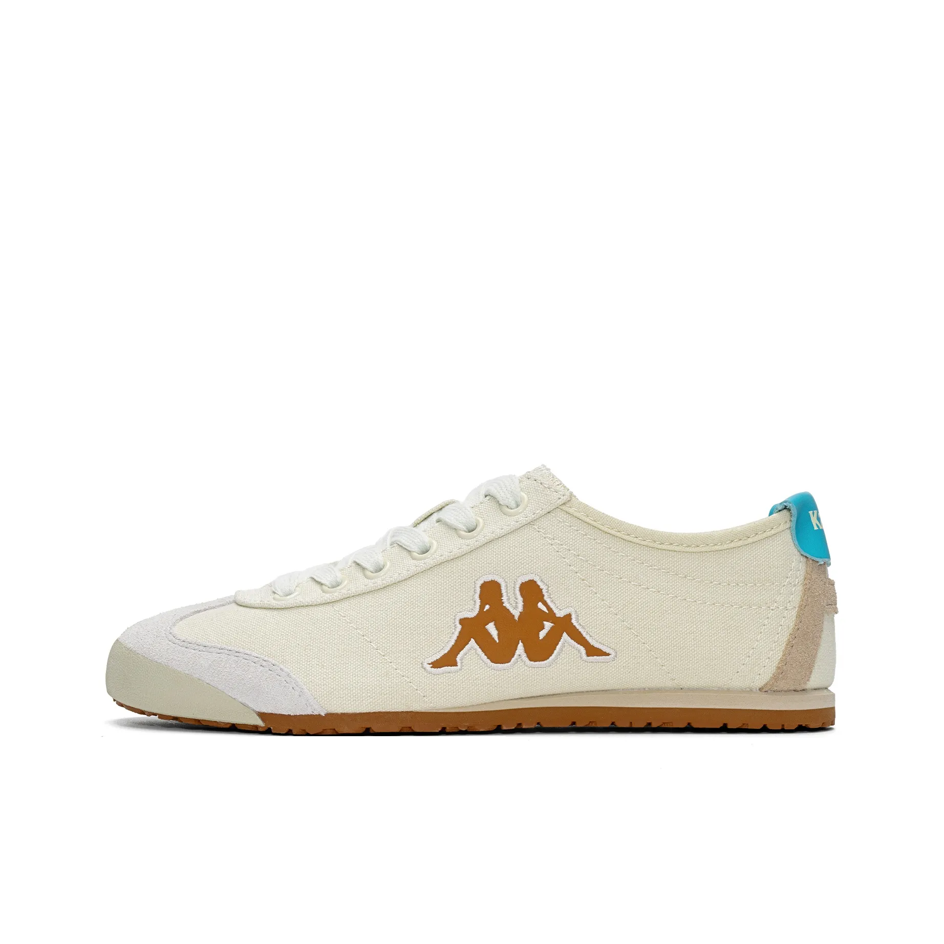 KAPPA Спина к Спине Противоскользящие Устойчивые к Износу Низкий Топ Кеды Унисекс Аква-зеленый Камень-красный