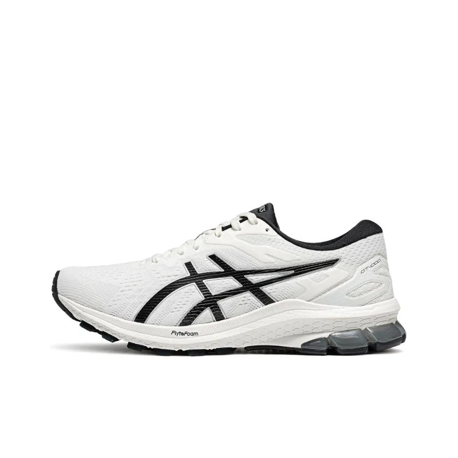 Asics GT 1000 10 Durable Breathable Low Top Running Shoes Women's White Black