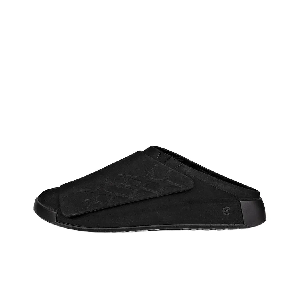 Ecco Abrasion Resistant Closed Toe Slippers Men's Black