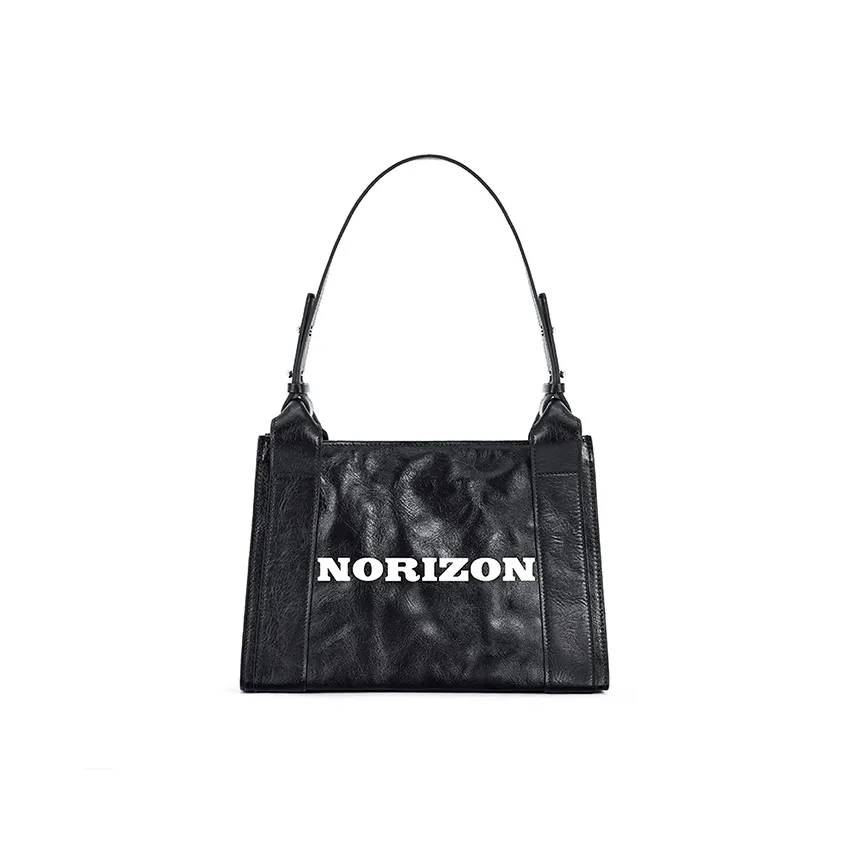 NORIZON Full с рельефным растительным дублением коровья кожа сумка через плечо сумка на плечо унисекс пират черный