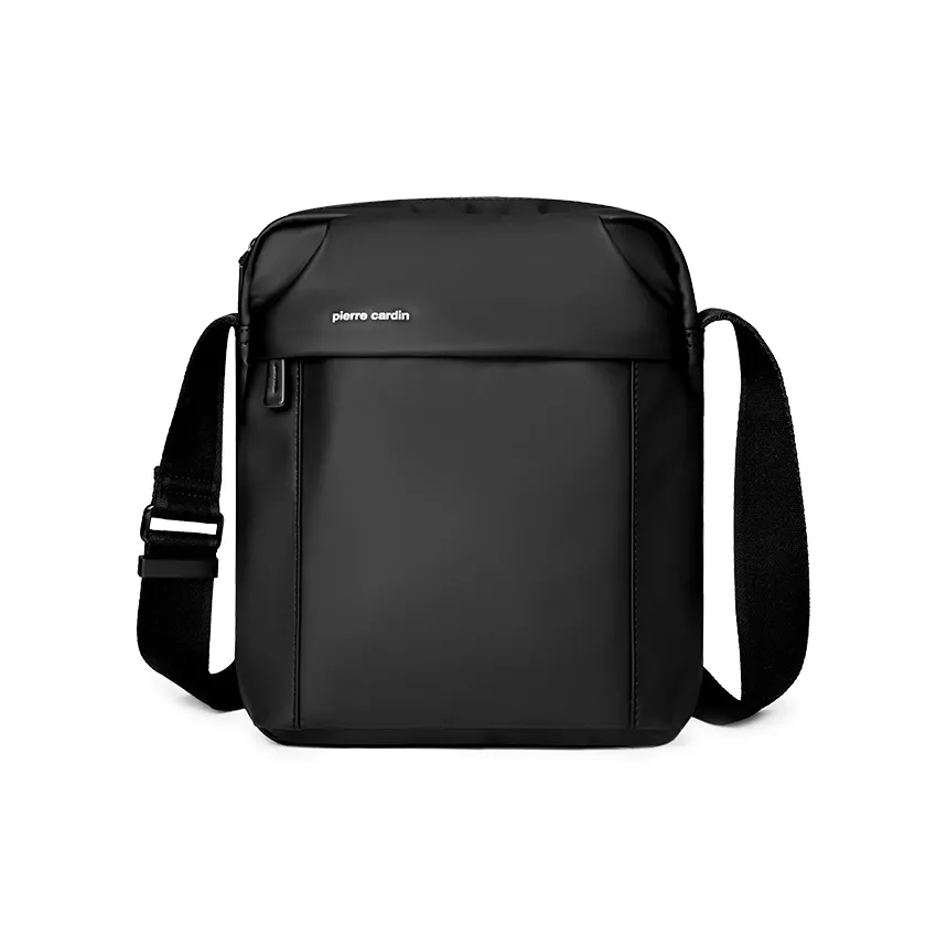 PIERRE CARDIN Сумка через плечо из ткани мужская черная