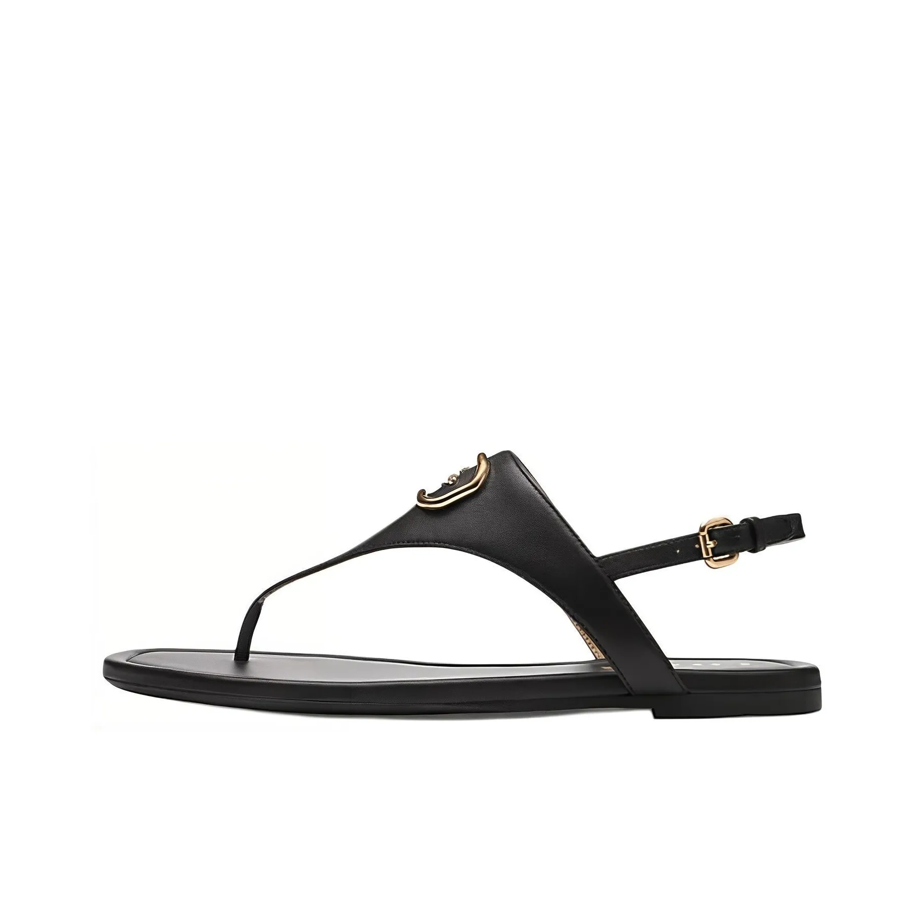 COACH Jordin One Strap Sandals Women's Black