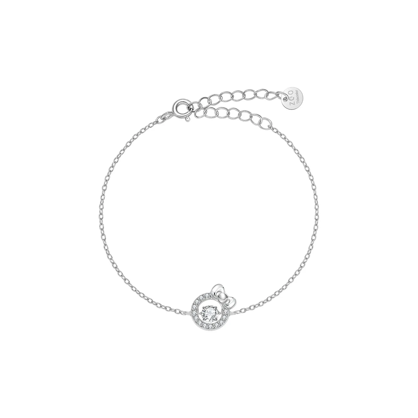 Hello Kitty Bowknot Beating Heart Браслет Delicate And Exclusive Luxury Высокое качество универсальность Удачи мерч по IP